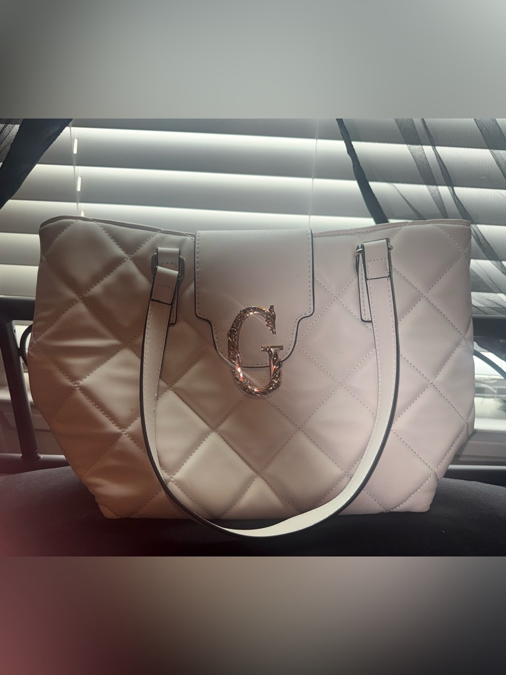 Guess Roseburg Quilted Tote Bag